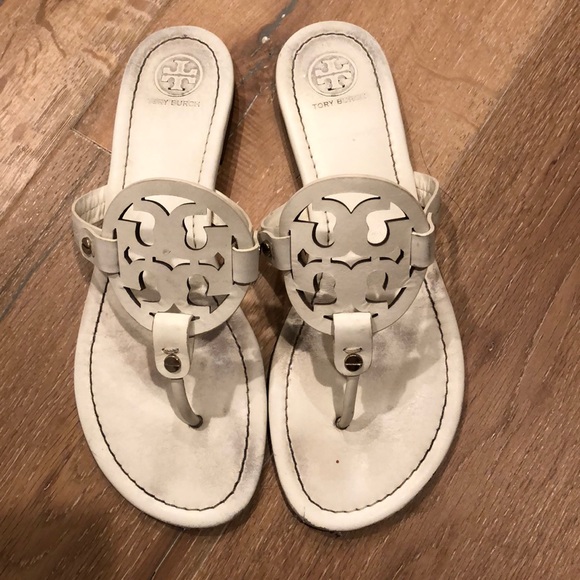 Tory Burch Shoes - Tory Burch white leather sandals